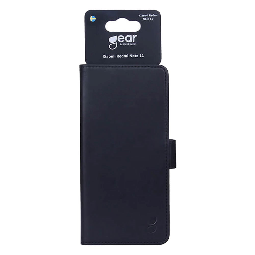 Xiaomi Redmi Note 11 / 11S Gear Wallet - Læder Cover m. Pung - Sort
