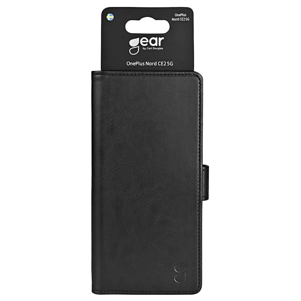 OnePlus Nord CE 2 (5G) Gear Wallet - Læder Cover m. Pung - Sort