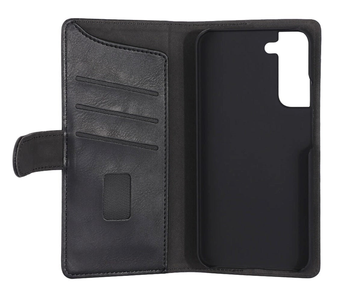 Samsung Galaxy S22+ (Plus) Gear Wallet - Læder Cover m. Pung - Sort