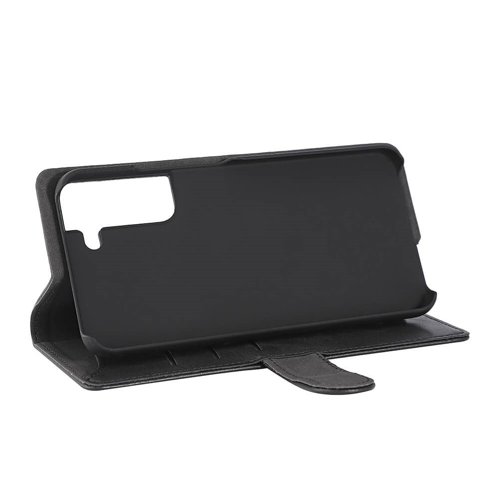 Samsung Galaxy S22+ (Plus) Gear Wallet - Læder Cover m. Pung - Sort
