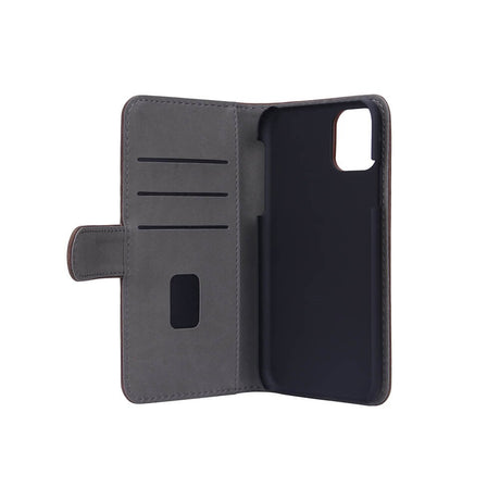 iPhone 11 GEAR Læder Cover m. Pung - Brun