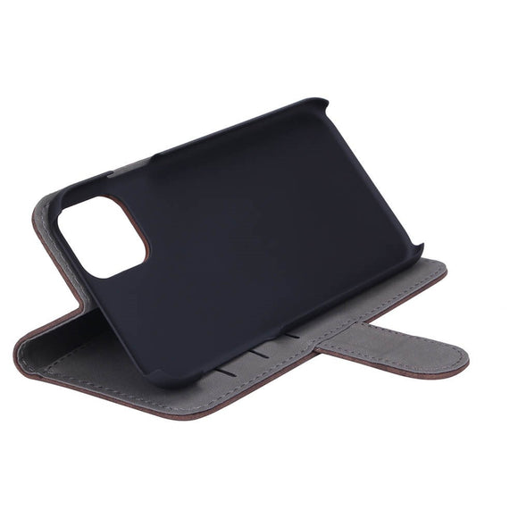 iPhone 11 GEAR Læder Cover m. Pung - Brun