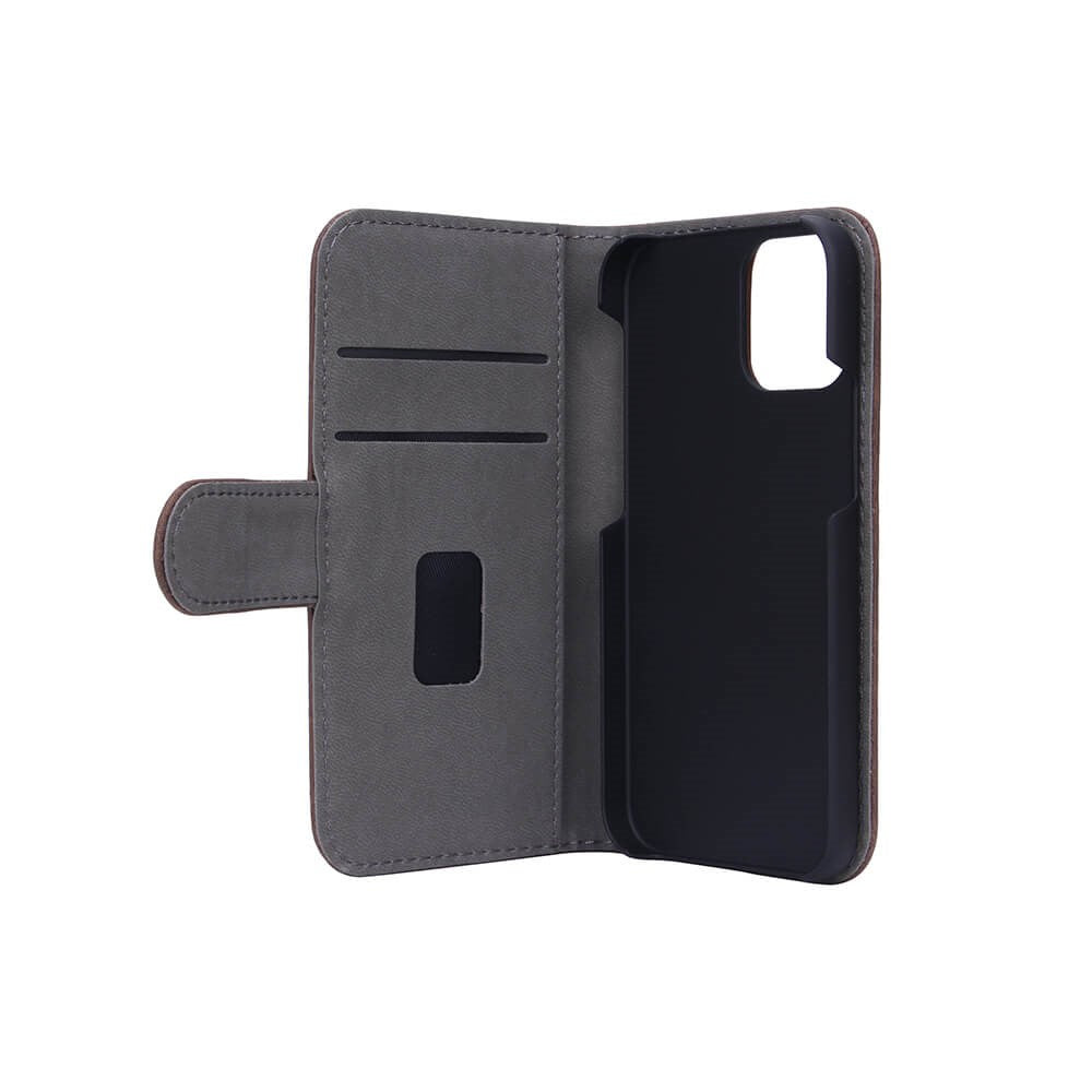 iPhone 12 Pro Max GEAR Læder Cover m. Pung - Brun