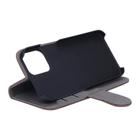 iPhone 12 / 12 Pro GEAR Læder Cover m. Pung - Brun