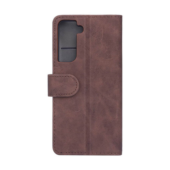 Samsung Galaxy S21 FE (5G) GEAR Læder Cover m. Pung - Brun