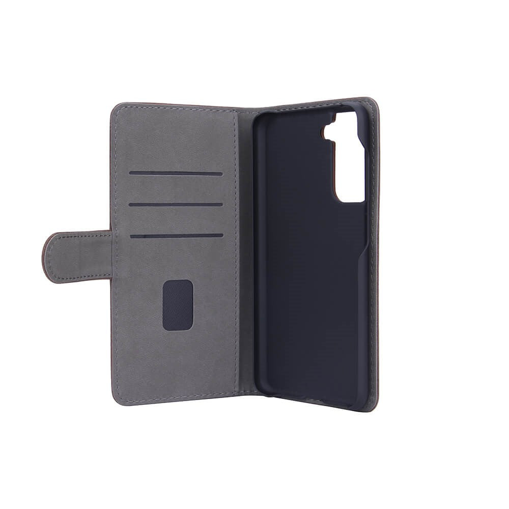 Samsung Galaxy S21 FE (5G) GEAR Læder Cover m. Pung - Brun