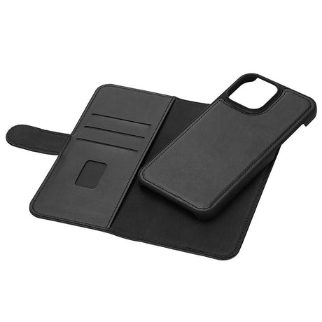 iPhone 13 Pro Max GEAR 2-in-1 Læder Cover m. Pung & Magnet - Sort