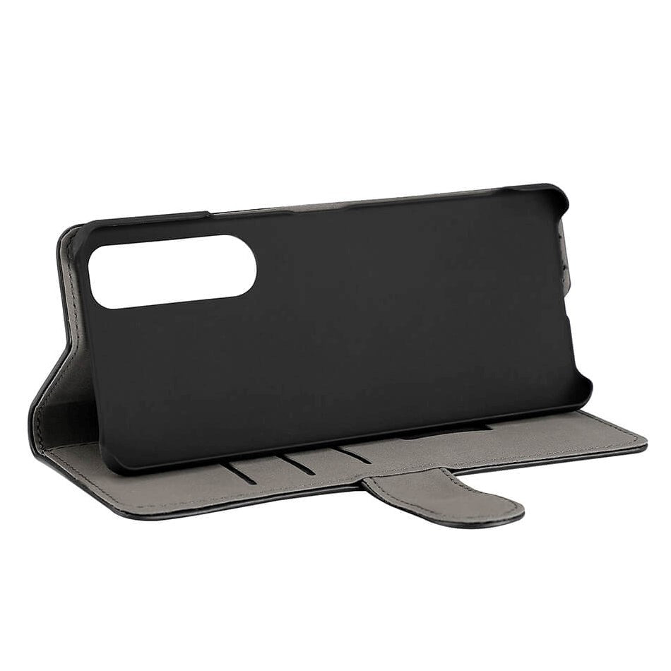 GEAR Sony Xperia 5 III Leather Wallet Cover - Sort