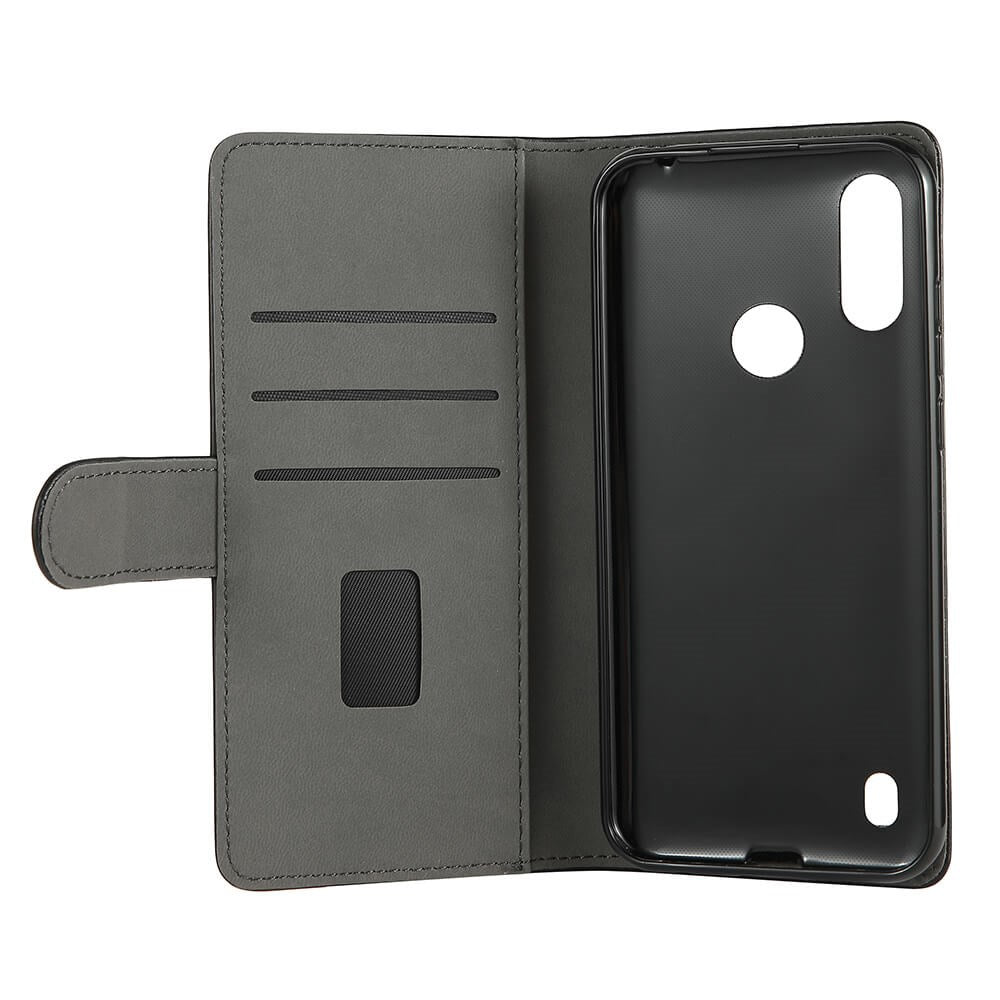GEAR Motorola Moto E6i / E6s (2020) Wallet Læder Cover m. Pung Sort