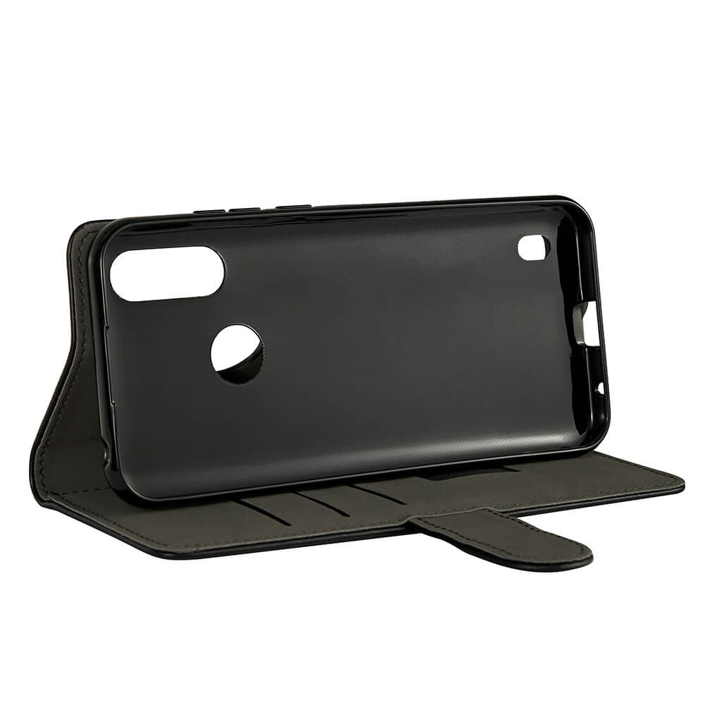 GEAR Motorola Moto E6i / E6s (2020) Wallet Læder Cover m. Pung Sort