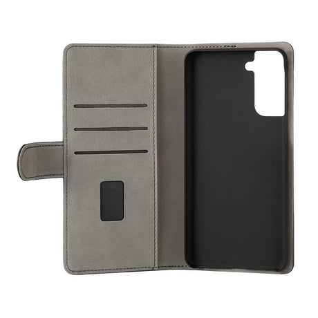 GEAR Samsung Galaxy S21+ (Plus) Leather Wallet Cover - Sort