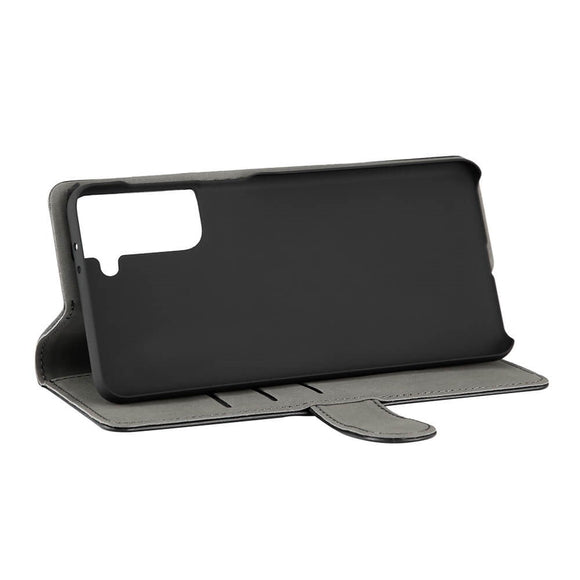 GEAR Samsung Galaxy S21+ (Plus) Leather Wallet Cover - Sort