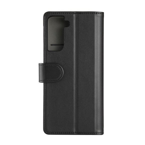 GEAR Samsung Galaxy S21+ (Plus) Leather Wallet Cover - Sort