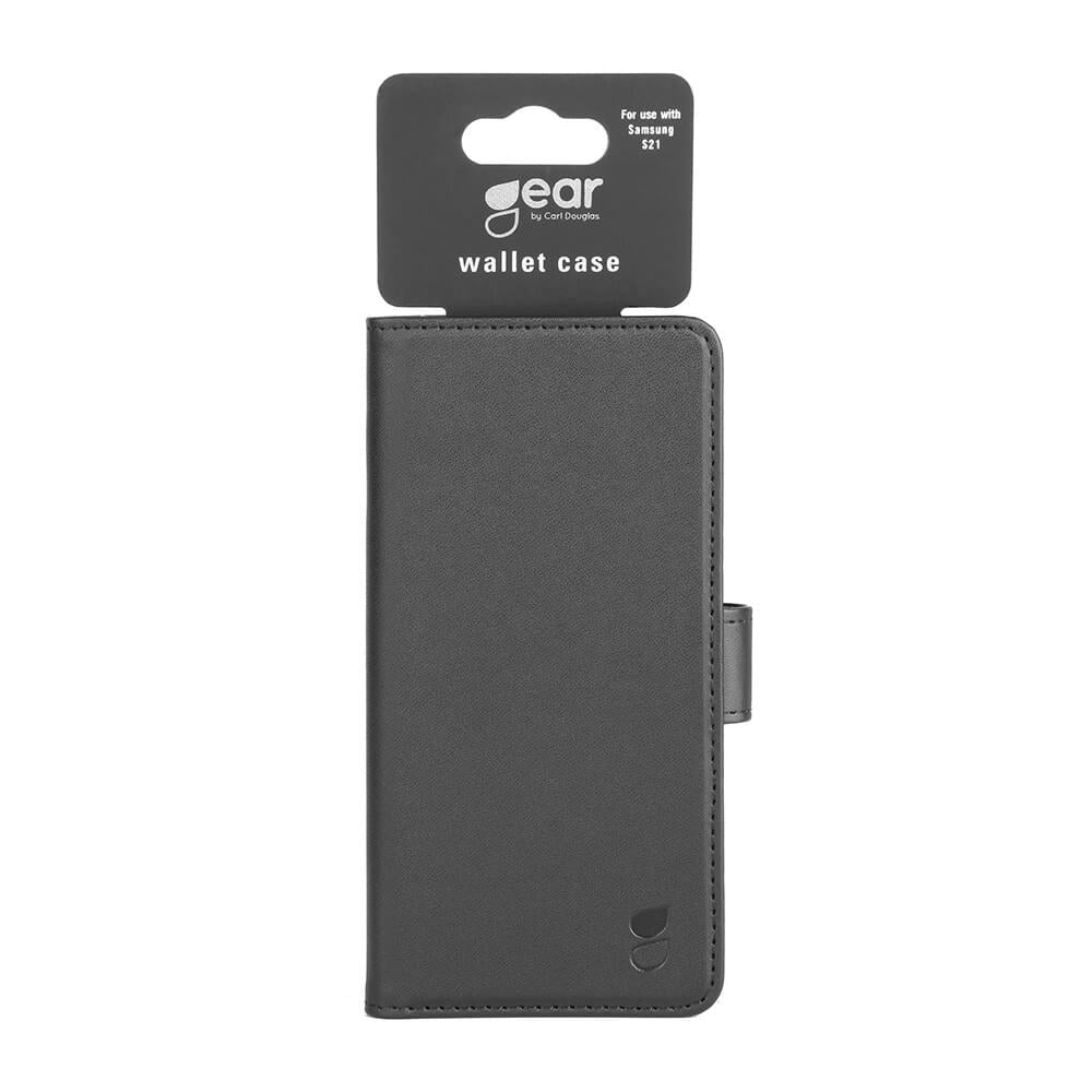 GEAR Samsung Galaxy S21 Leather Wallet Cover - Sort