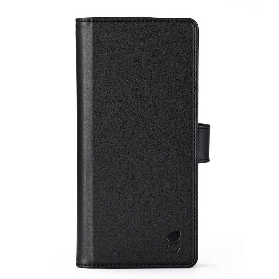 GEAR Wallet Universal Læder Cover m. Pung & Magnet Sort (Maks. Mobil: 160 x 72 x 10 mm)