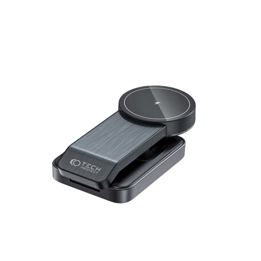 Tech-Protect QI15W-A28 3-in-1 Trådløs Oplader - Sort