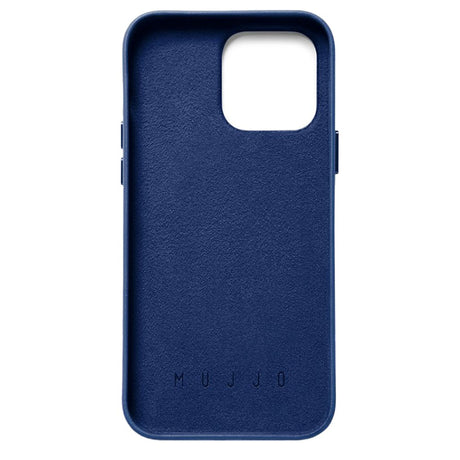 Mujjo iPhone 14 Pro Max Leather Wallet Case - Blå