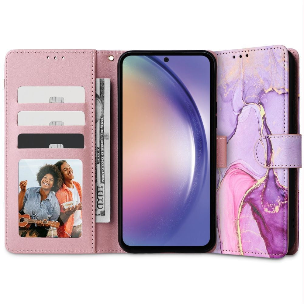 Samsung Galaxy A25 (5G) Tech-Protect Wallet m. Pung - Marmor