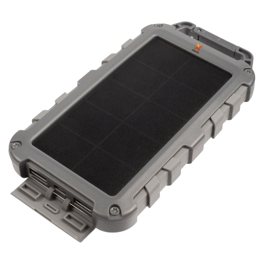 Xtorm Fuel Series FS405 20W Solcelle Powerbank- 10000mAh - 2 x USB-A QC 3.0/ 1 x USB-C PD - Grå