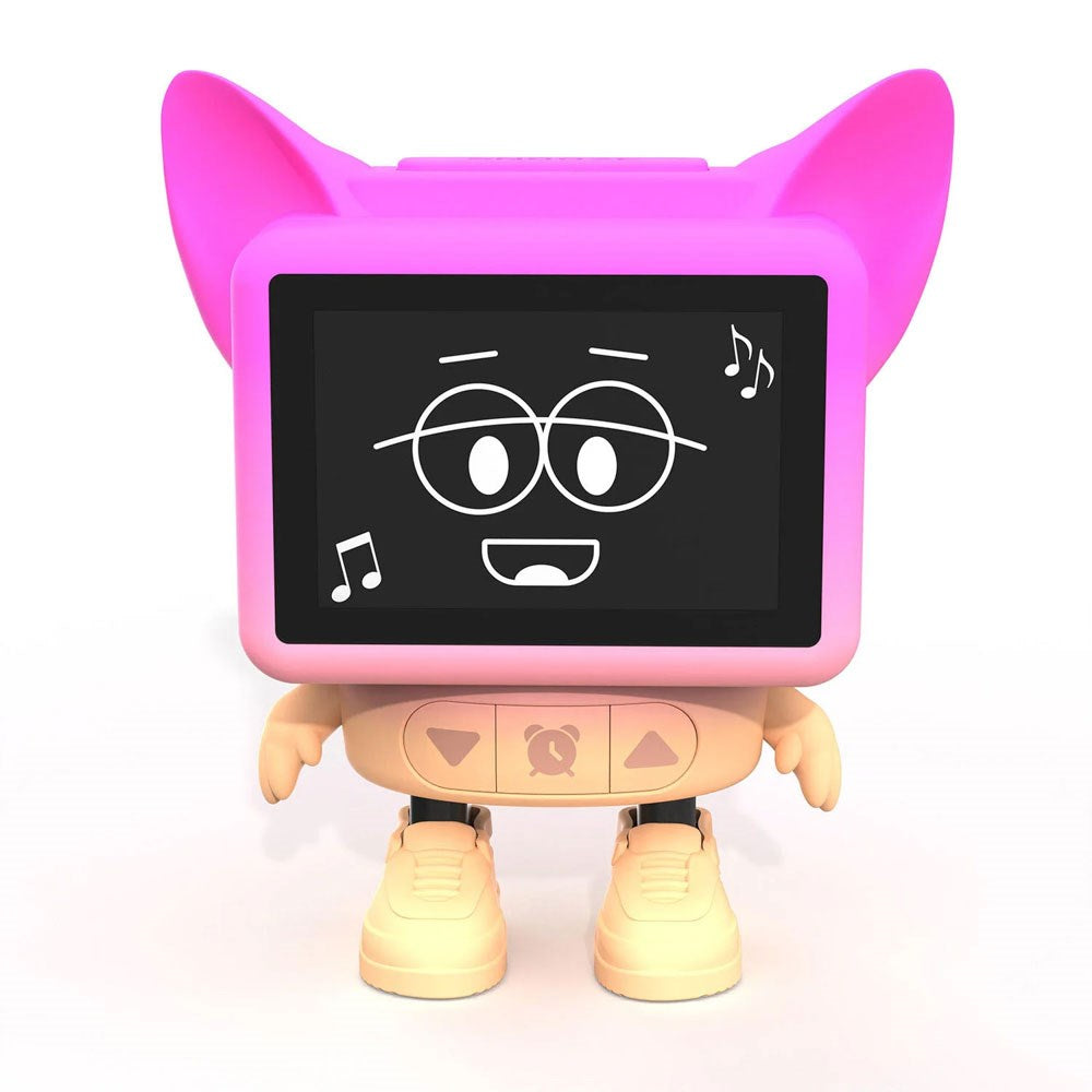 MOB - Dancing Alarm Clock Bluetooth Højtaler - Lyserød