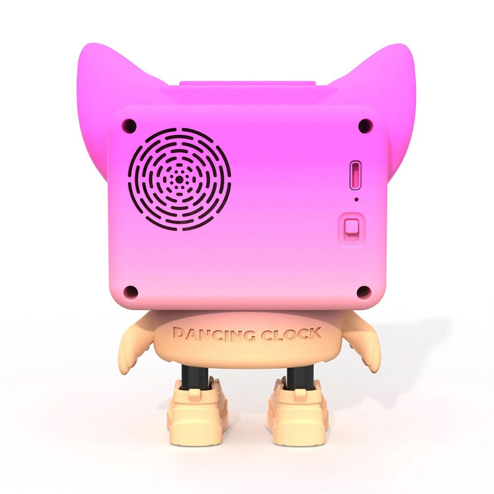 MOB - Dancing Alarm Clock Bluetooth Højtaler - Lyserød