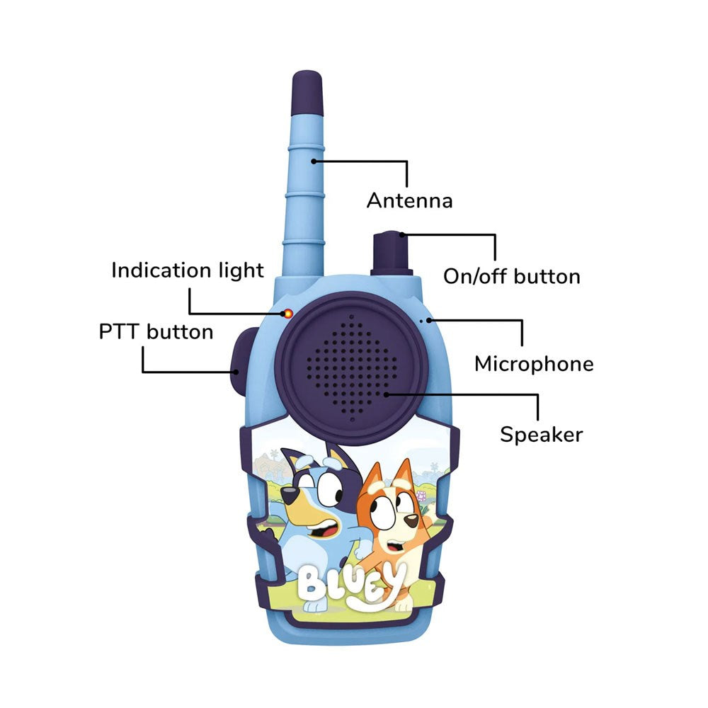 OTL BLUEY Walkie Talkie Sæt - 2 stk - Blå