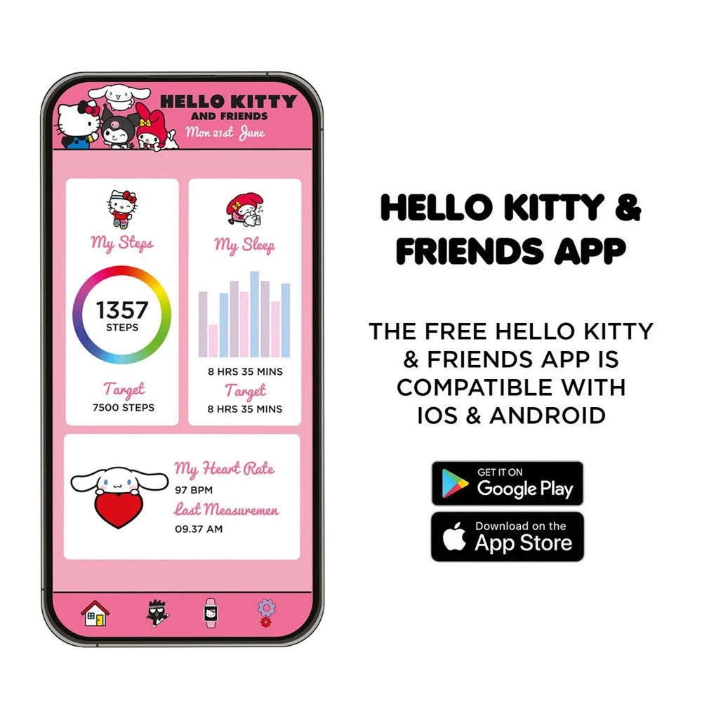 OTL Smartwatch til Børn m. App-Styring - Hello Kitty