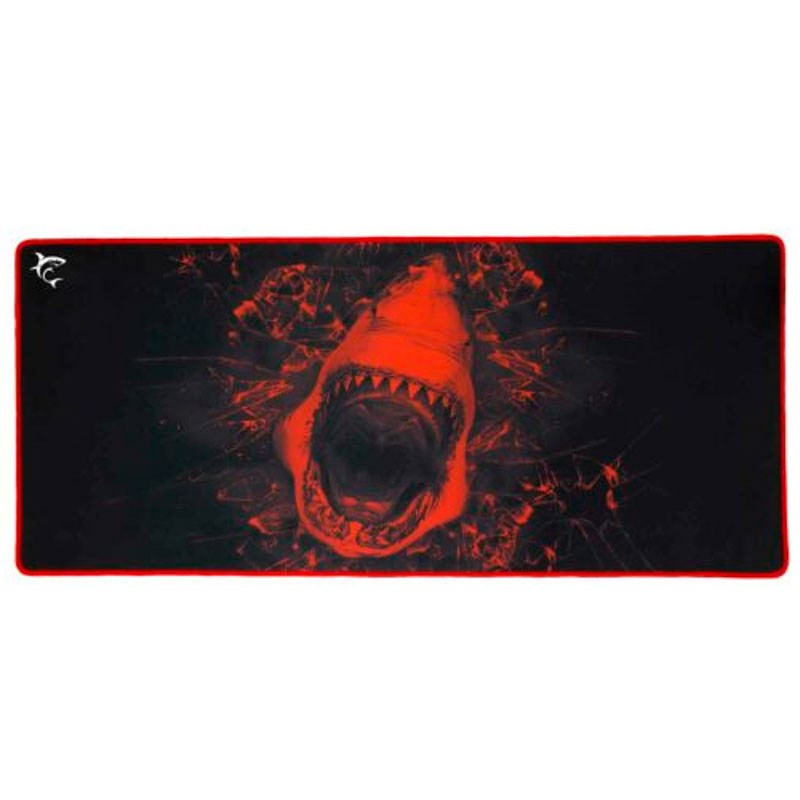White Shark SKYWALKER XL Gaming Musemåtte - 800 x 350 mm - Sort / Rød