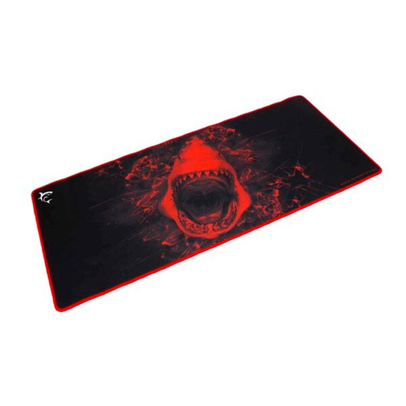 White Shark SKYWALKER XL Gaming Musemåtte - 800 x 350 mm - Sort / Rød