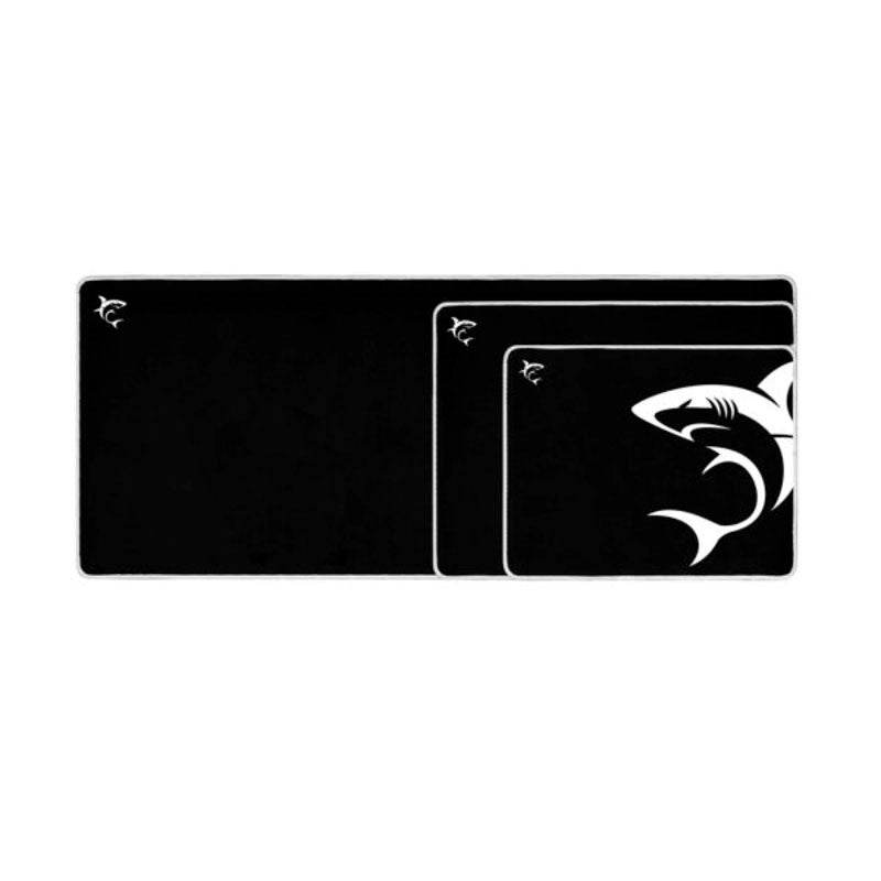 White Shark SHARK L Gaming Musemåtte - 400 x 300 mm - Sort / Hvid