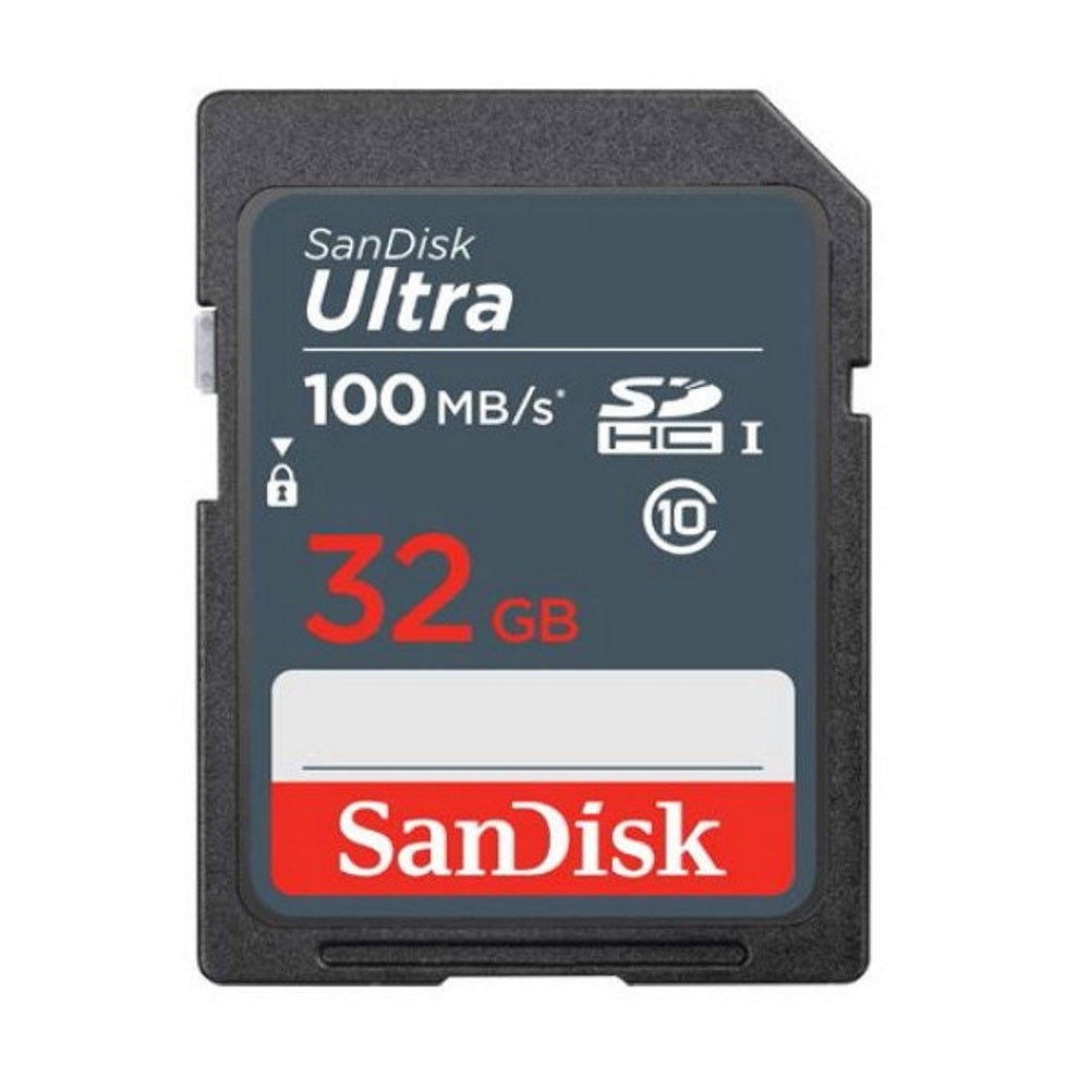 SanDisk 32GB SDHC Ultra Hukommelseskort - 100MB/s - Sort