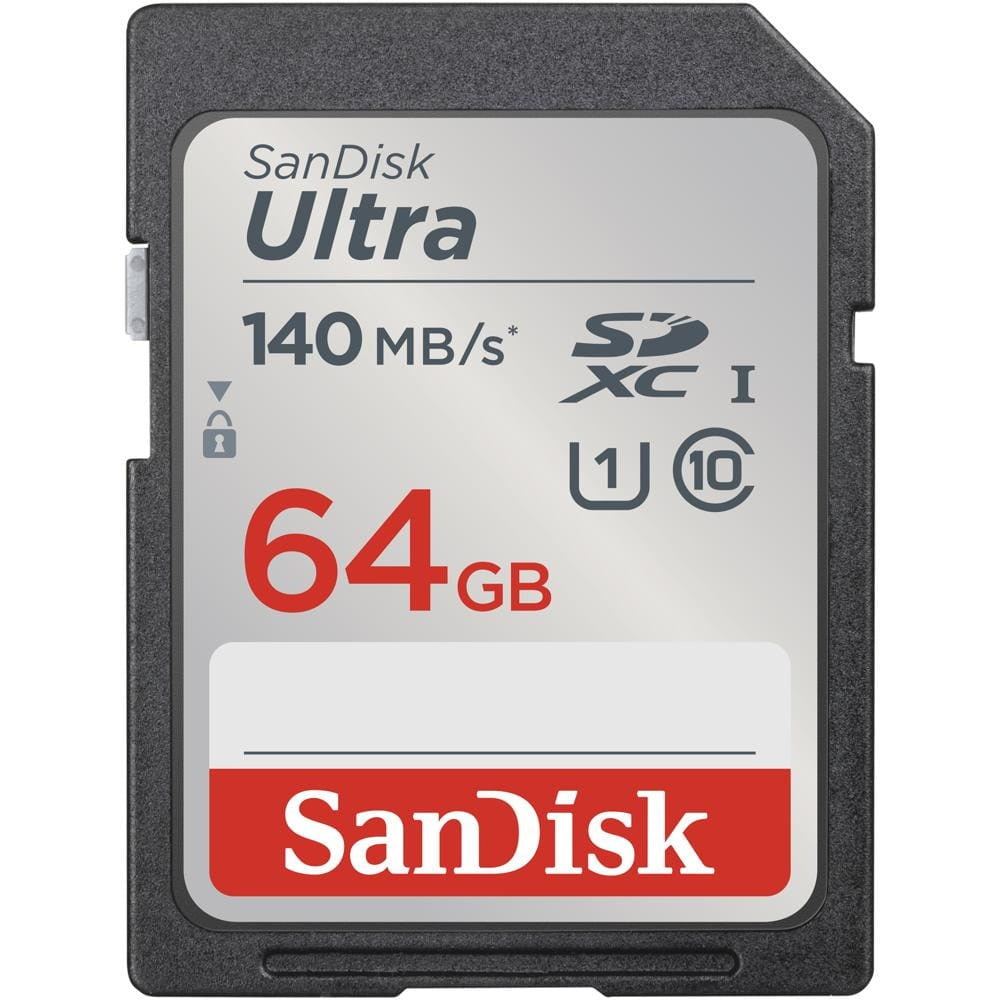 SanDisk 64GB Ultra Micro SDXC Hukommelseskort - 140MB/s - Sort