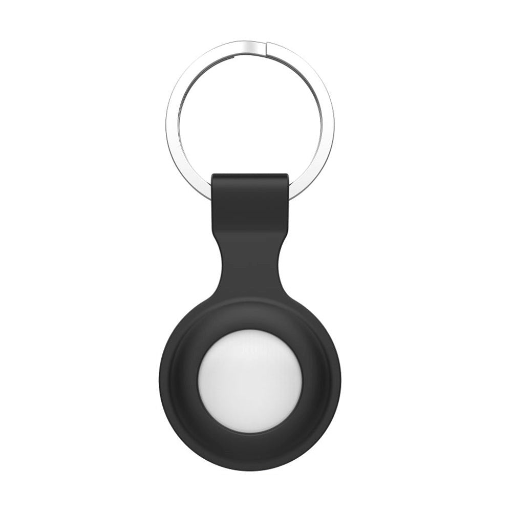 Tech-Protect Icon AirTag 1. & 2. Gen. Silikone Cover m. Nøglering - Sort