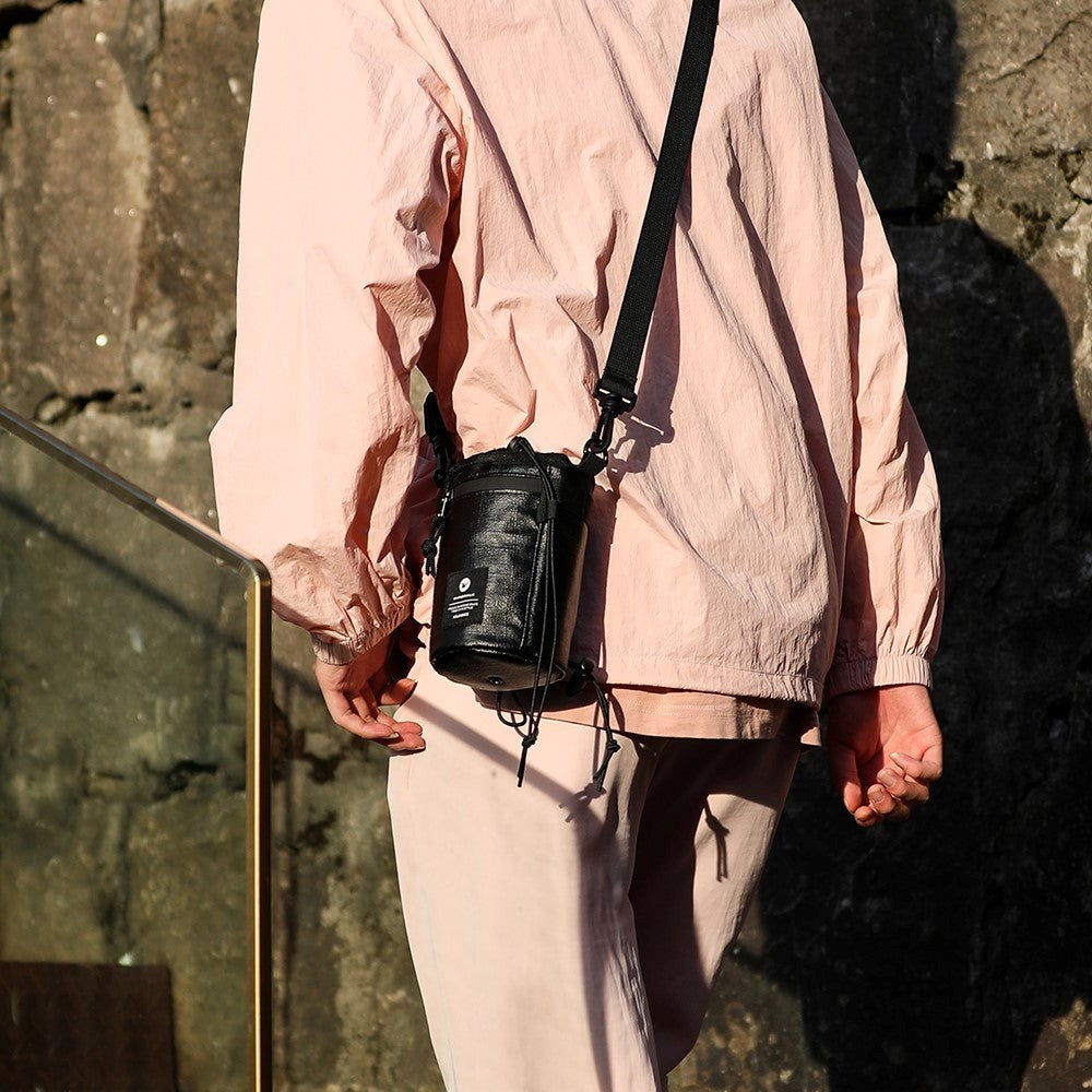 Polyester Taske til Cykelstyr m. Strop - Sort