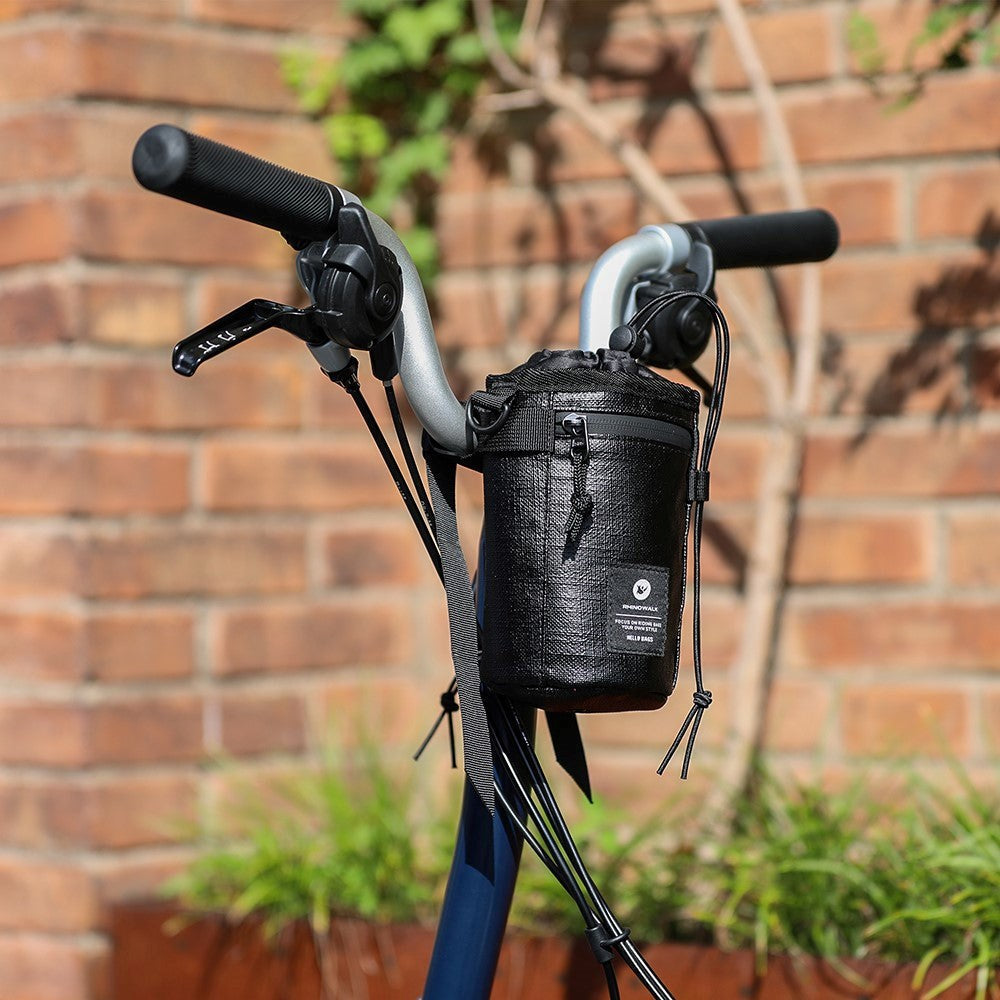 Polyester Taske til Cykelstyr m. Strop - Sort