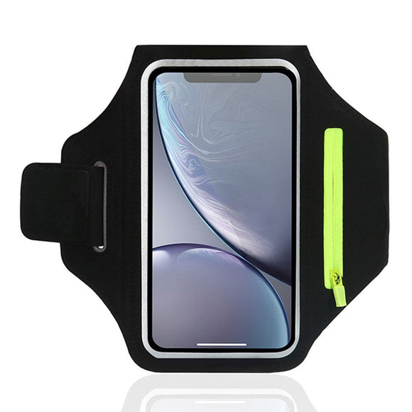 Løbearmbånd Etui m. Touch Skærm (Maks. Mobil: 151 x 80 x 9 mm) - Sort