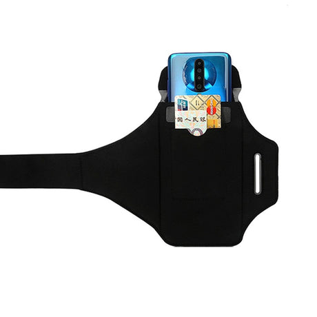 Løbearmbånd Etui m. Touch Skærm (Maks. Mobil: 151 x 80 x 9 mm) - Sort