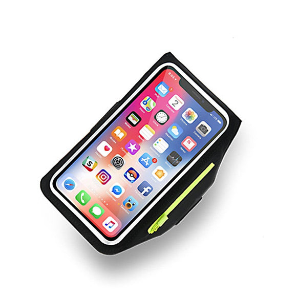 Løbearmbånd Etui m. Touch Skærm (Maks. Mobil: 151 x 80 x 9 mm) - Sort