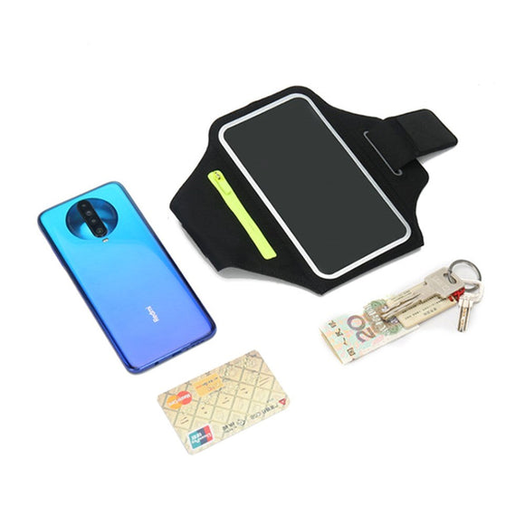 Løbearmbånd Etui m. Touch Skærm (Maks. Mobil: 151 x 80 x 9 mm) - Sort