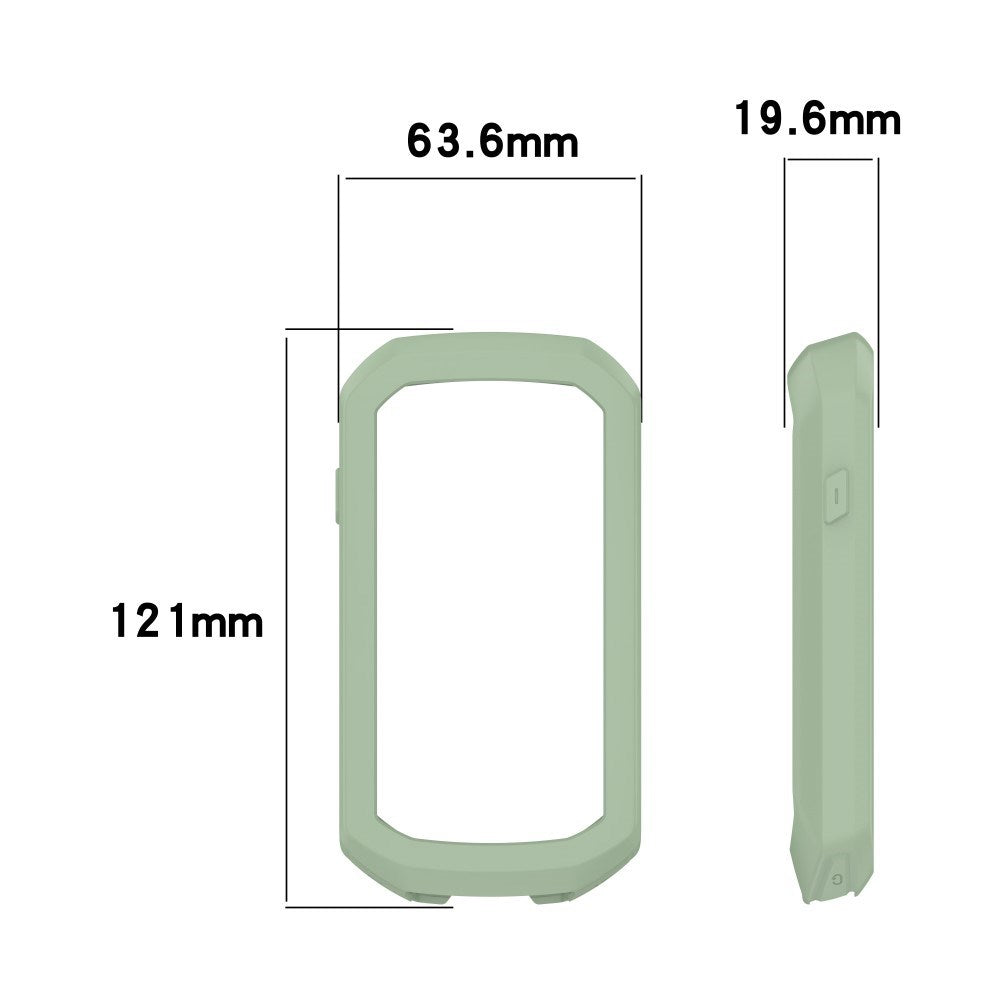 EIDERWOOD Garmin Edge 1050 Silikone Cykel Computer Cover - Lysegrøn