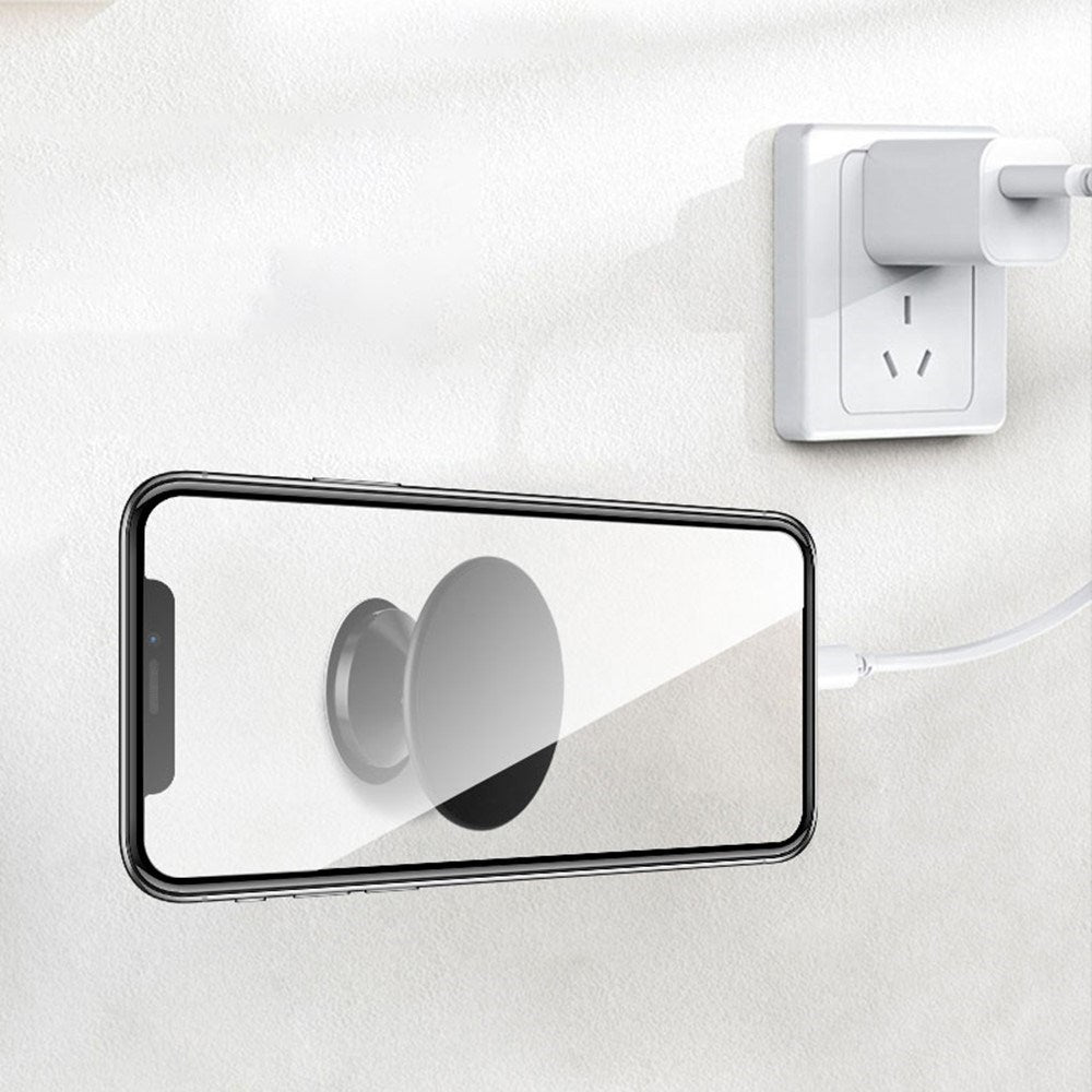 Magnetisk Mobilholder i Aluminium - MagSafe-kompatibel, Drejbar Holder - Sort