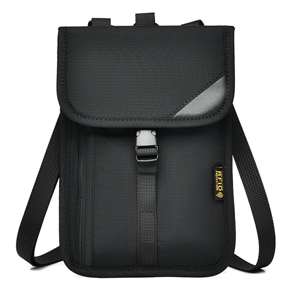 Skuldertaske m. 3 Rum (140 x 195mm) - Sort