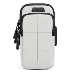 Vandafvisende Løbearmbånd til Smartphone m. Opbevaring (Maks Mobil: 180 x 95mm) - Lysegrå