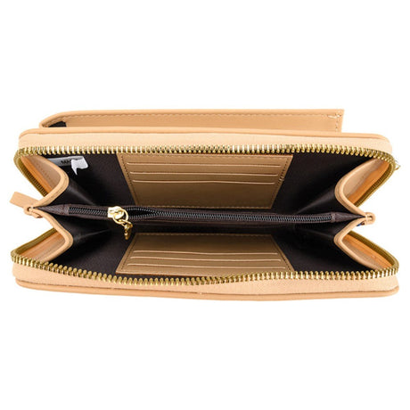 Universal Læder Mobil Clutch m. Skulderstrop (160 x 80 mm) - Blå