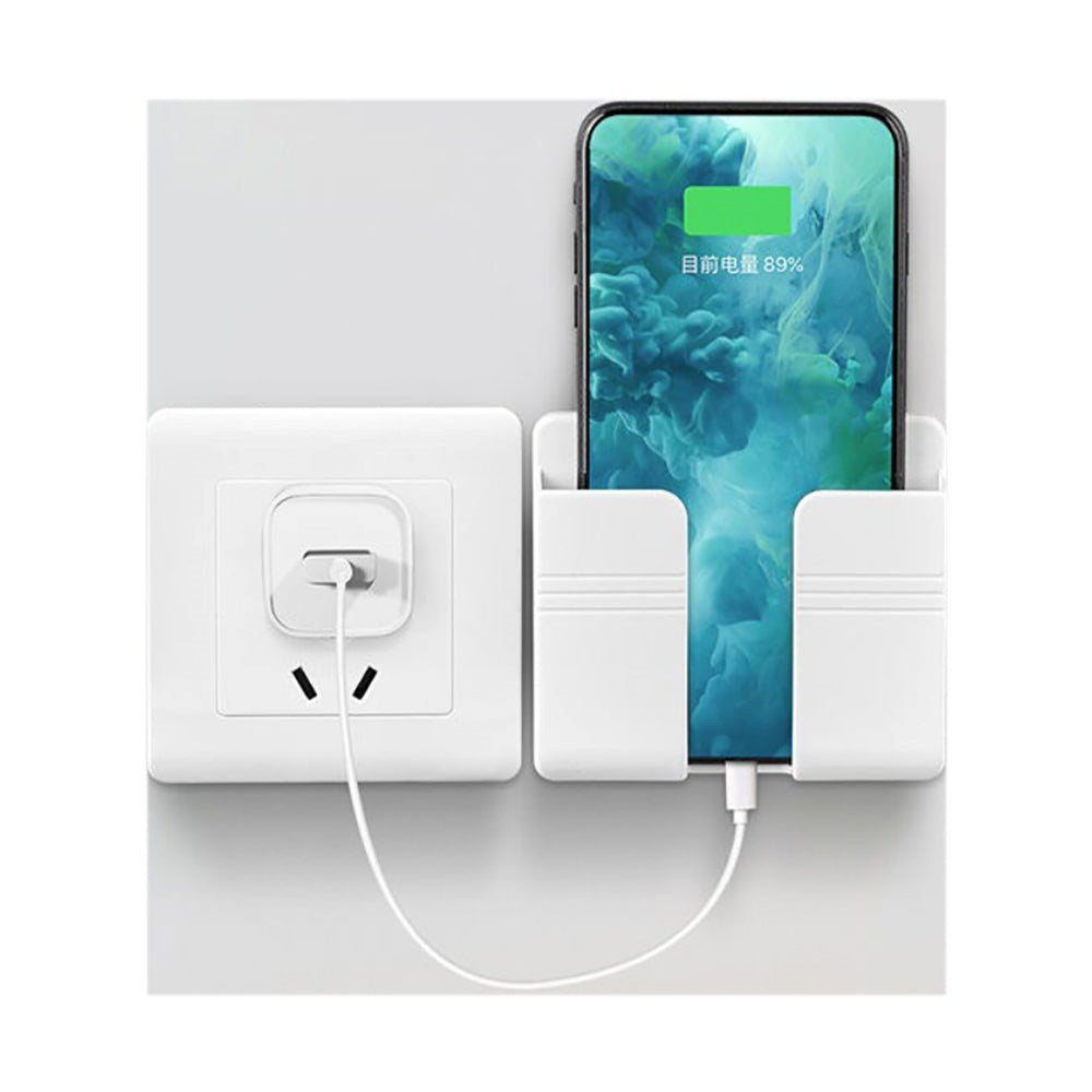 Mobilholder til Væg (9,9 x 2,5cm) - Hvid