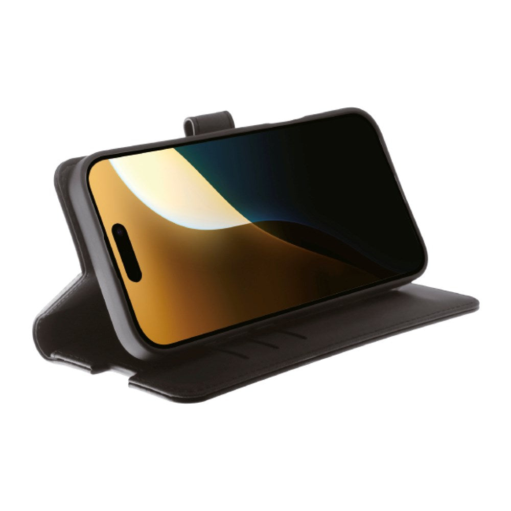 iPhone 16 Pro Max Vivanco Classic Wallet Flip Cover m. Pung - Sort