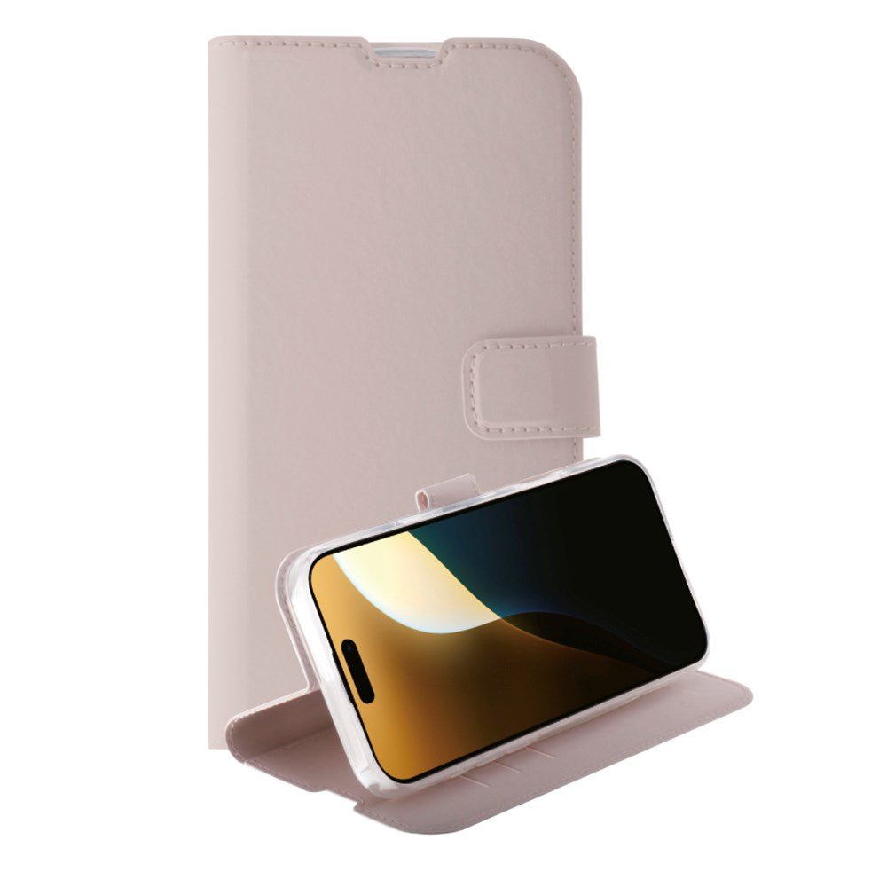 iPhone 16 Pro Max Vivanco Classic Wallet Flip Cover m. Pung - Greige
