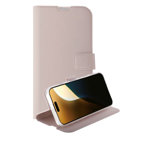 iPhone 16 Pro Max Vivanco Classic Wallet Flip Cover m. Pung - Greige
