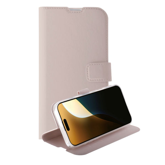 iPhone 16 Pro Max Vivanco Classic Wallet Flip Cover m. Pung - Greige
