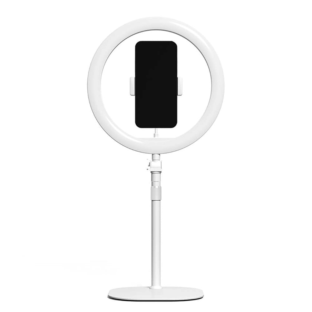 KODAK LED Ring Light Bord Stander m. Mobilholder & Kameraholder - Hvid - (DEMO)